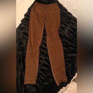 Alphalete Amplify Brown Leggings size S
